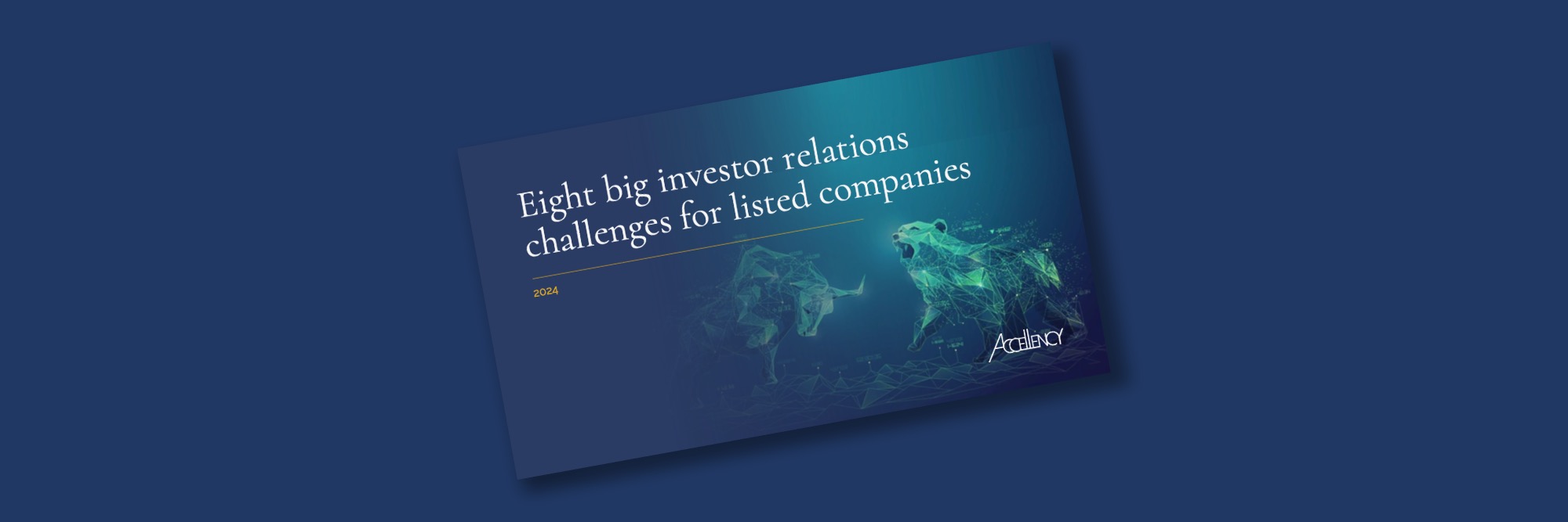 Eight investor relations