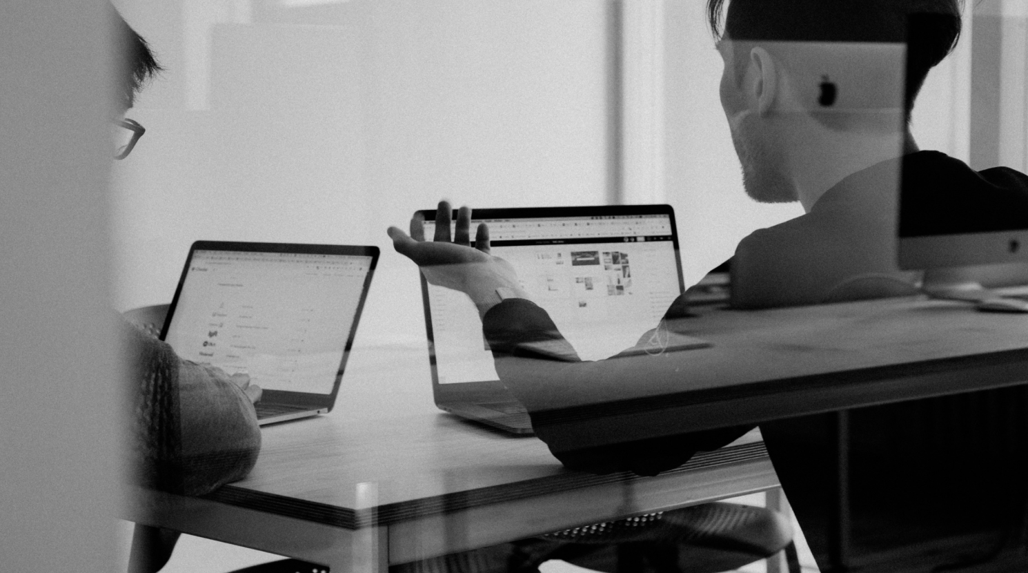 People working on computers