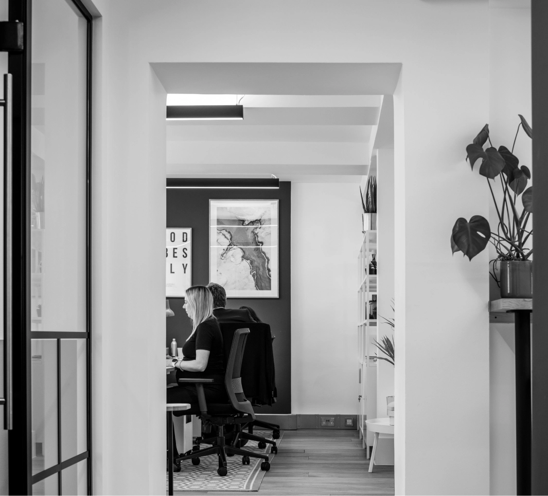 People working in an office