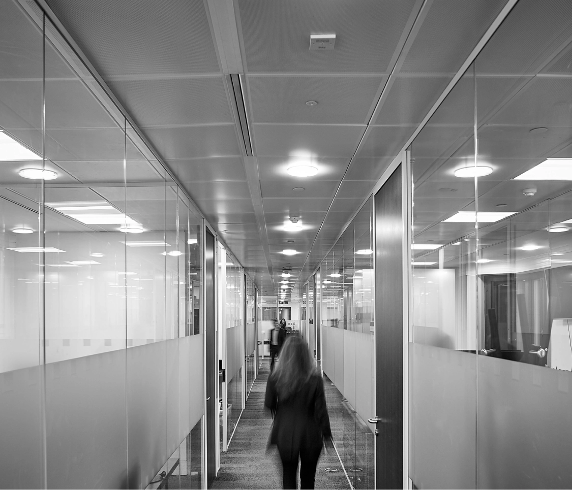 People walking in an office