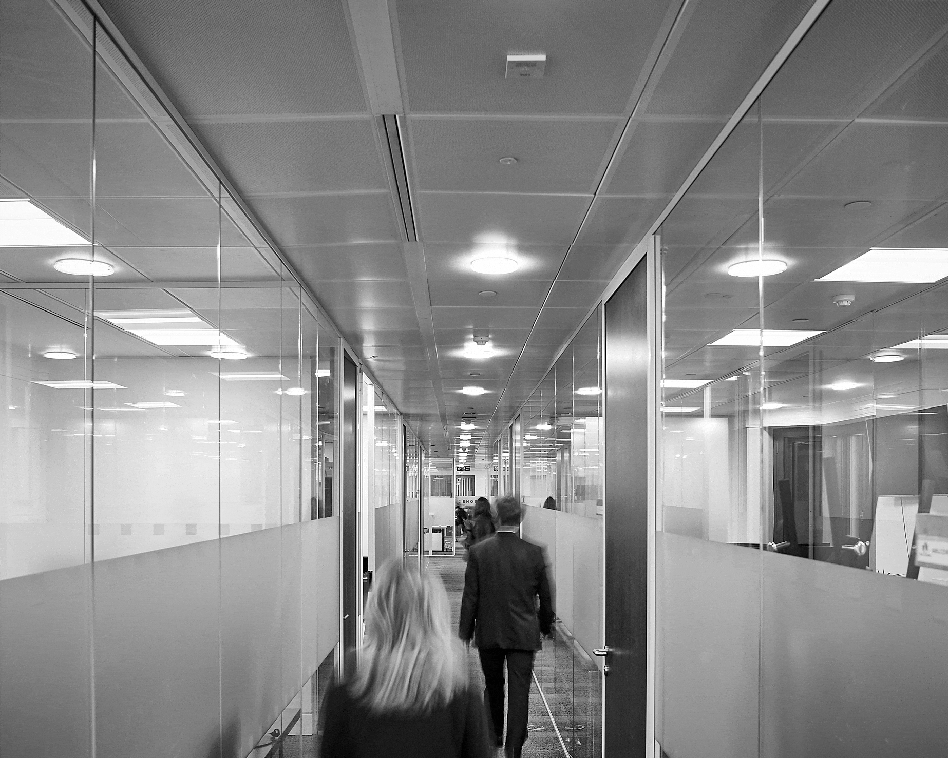 People walking in an office
