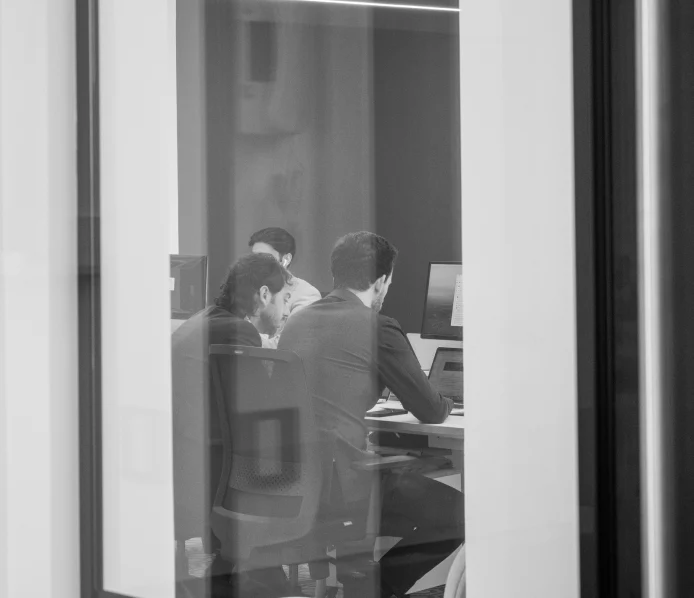 People working in office